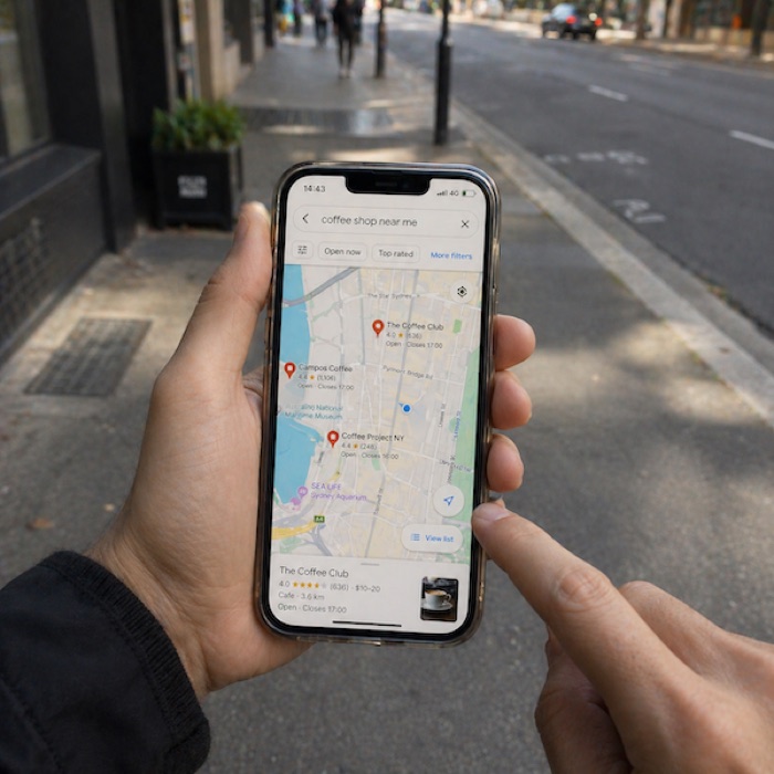 Local business showing up across Google Search, Google Maps, and AI recommendations